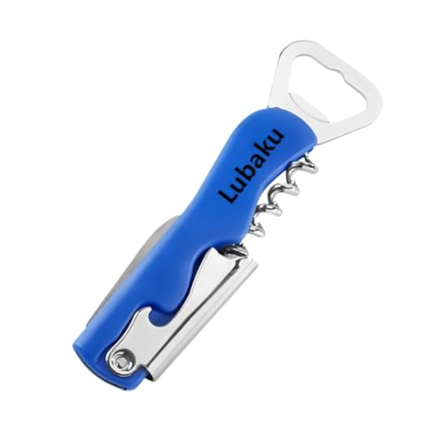 Wine Beer And More - Draagbare handmatige flesopener met vier-in-één-functie, geschikt
