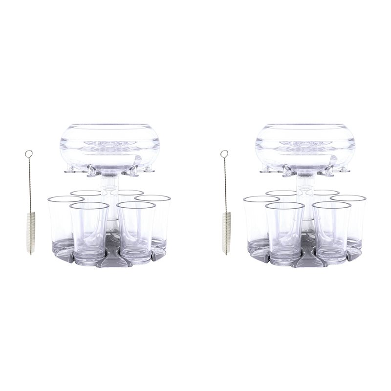 Wine To Beer To Liquor - DTEN-2 Set 6 Shotglaasjes Wijn Whisky