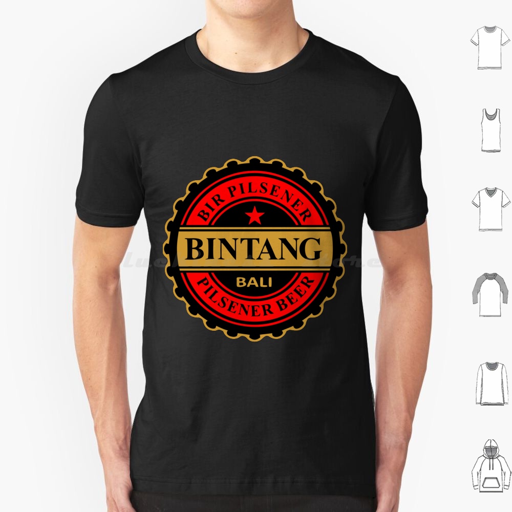 Wine Beer Rum - Bintang Pilsener Bier T-Shirt Katoen Heren