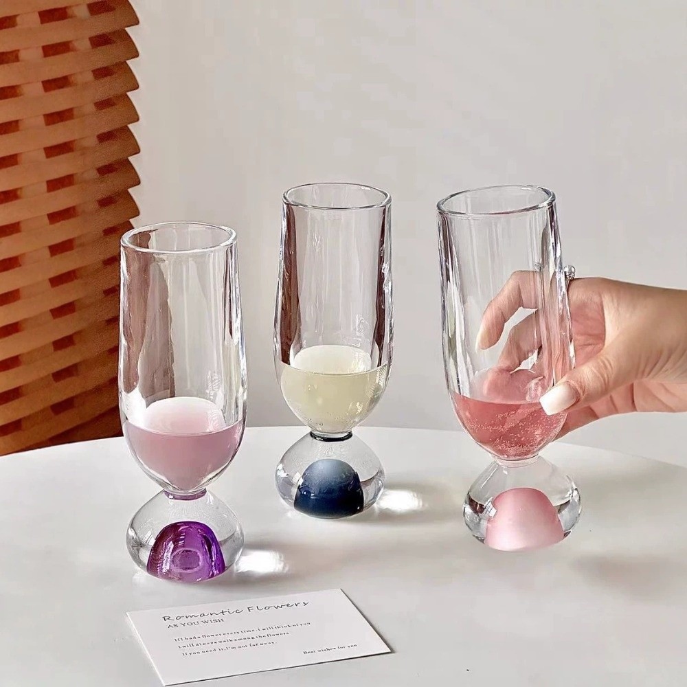 Creatief glazen glas met ronde - Wine Beer Tasting recensie en prijs