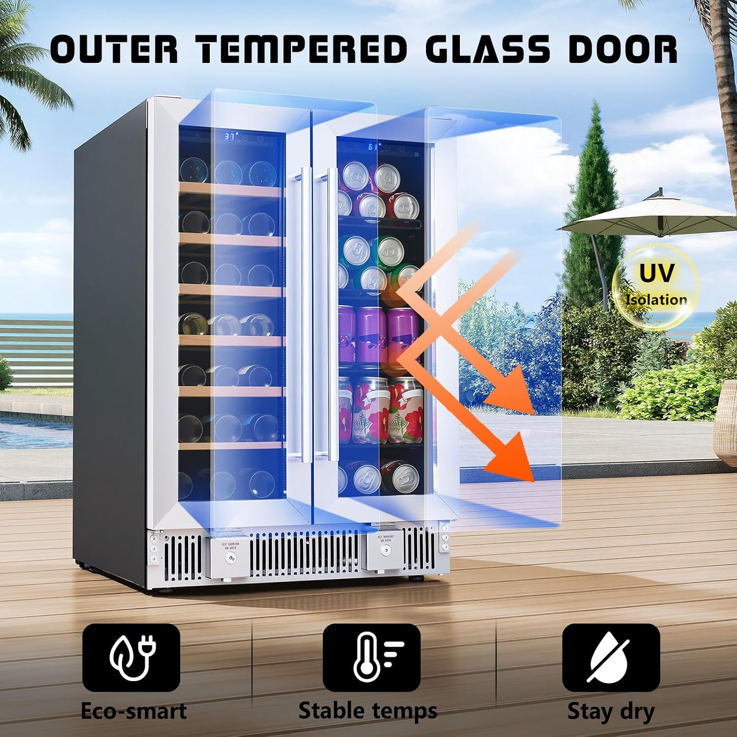 Drankenkoelkast, 24-inch dual- - Wine Beer Fridge Dual Zone recensie en prijs