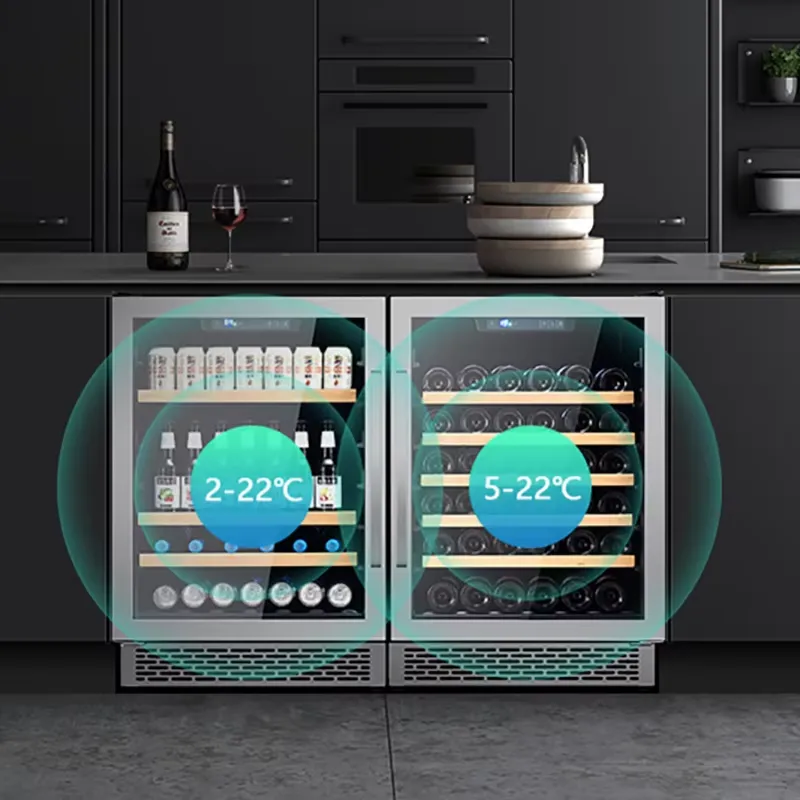Wijnkoelkast met dubbele glaze - Wine Beer Fridge Dual Zone recensie en prijs