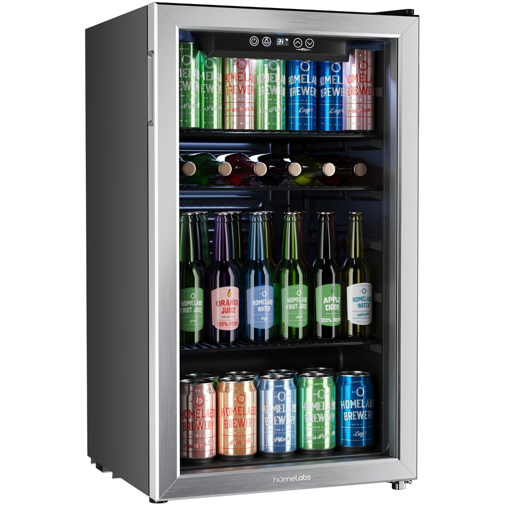 120 blikjes mini-koelkast, gla - Wine Beer Cooler Fridge recensie en prijs