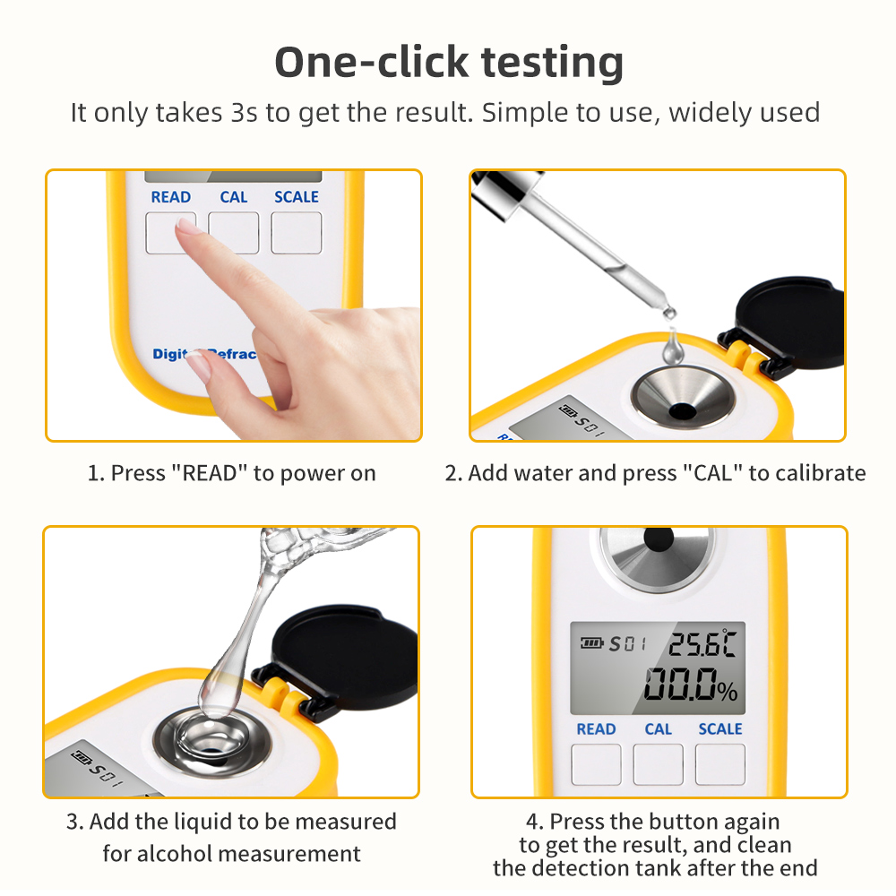 Digitale Alcohol Refractometer - Wine To Beer To Liquor recensie en prijs