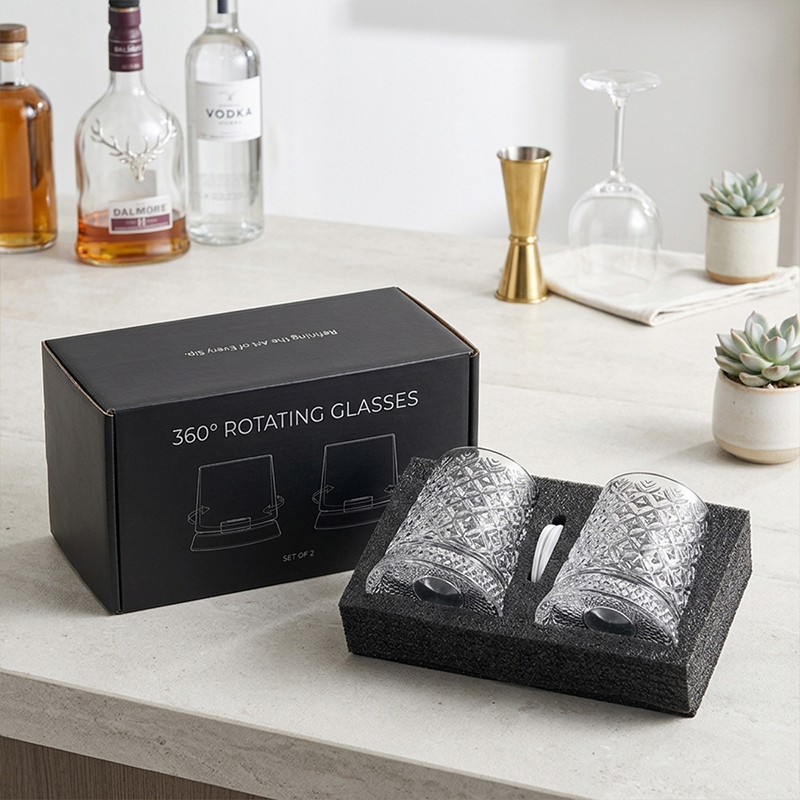 1 Paar Draaibare Whiskyglazen  - Wine To Beer To Liquor recensie en prijs