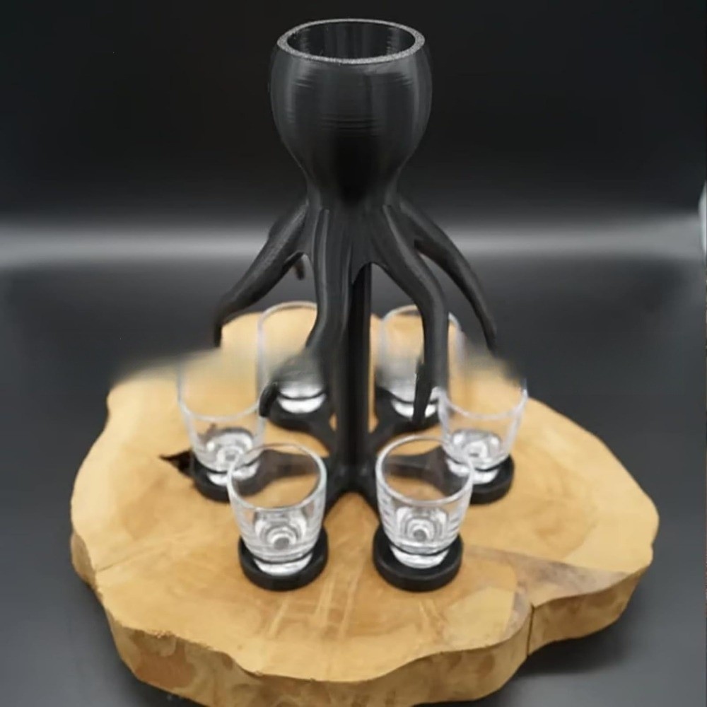8-gats 3D-geprinte wijnverdele - Wine To Beer To Liquor recensie en prijs