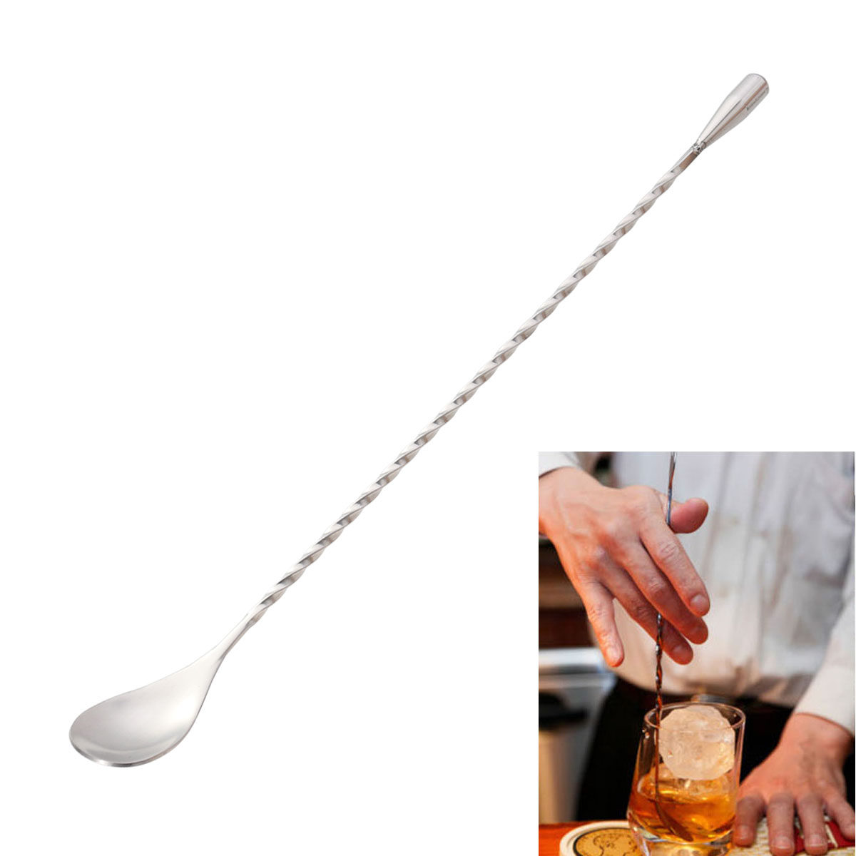 304 roestvrijstalen gedraaide  - Bar Spoon Twisted recensie en prijs