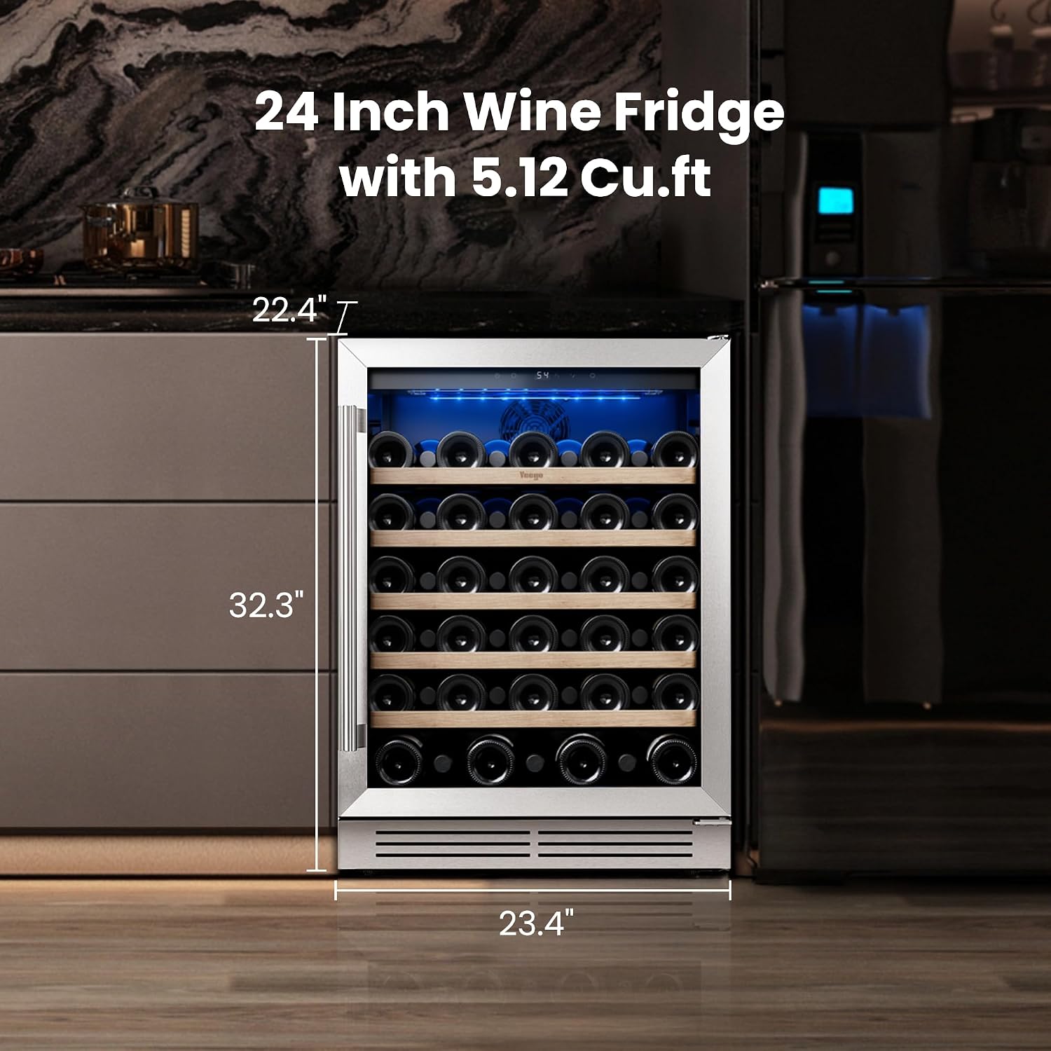 Yeego wijnkoelkast - 24 inch w - Wine Beer Cooler Fridge recensie en prijs