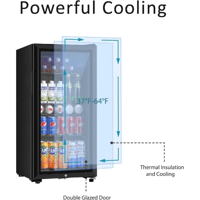 Drankkoelkast, minikoelkast va - Wine Beer Cooler Fridge recensie en prijs